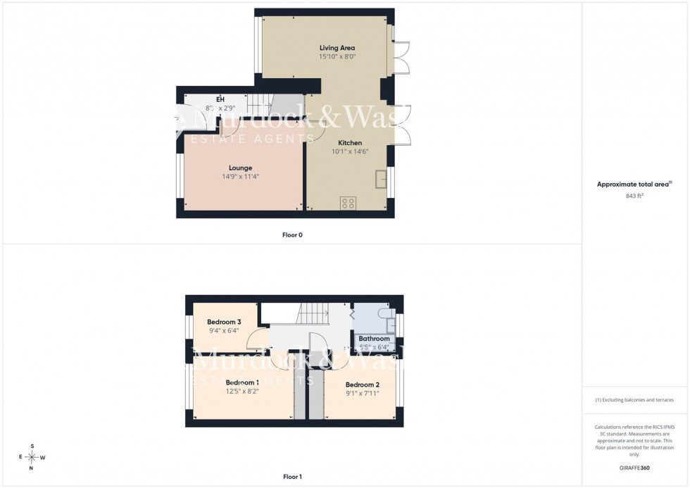 Floorplan for Doverdale Drive, Longlevens, Gloucester