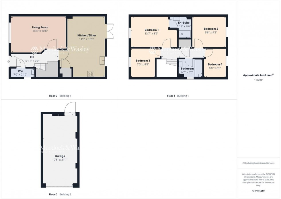 Floorplan for Pennings Close, Matson, Gloucester