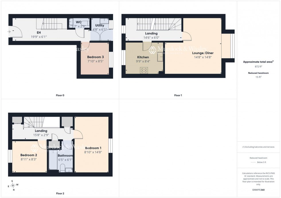 Floorplan for Minstrel Way, Churchdown, Gloucester