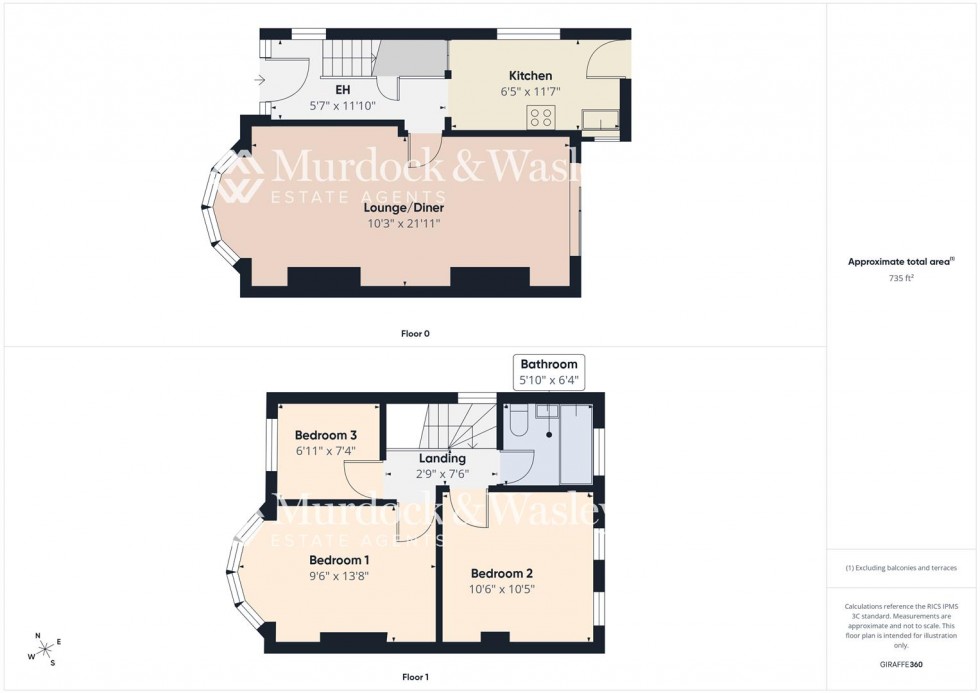 Floorplan for Grasmere Road, Longlevens, Gloucester
